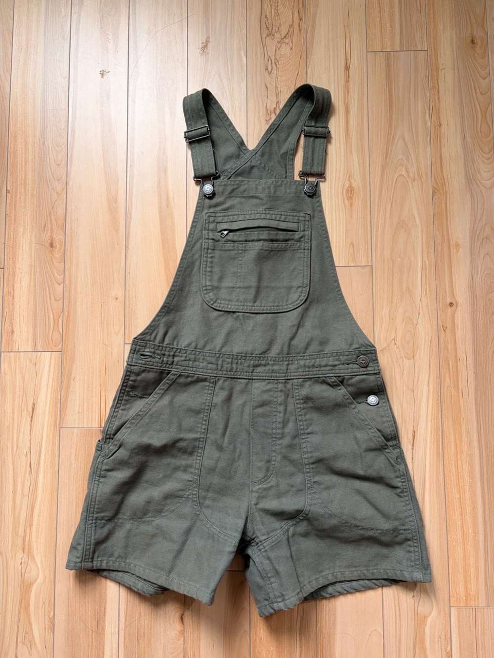 Patagonia Olive Green women’s Short Overalls